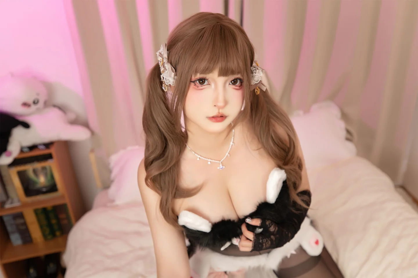 神楽坂真冬 - 腰丝双马尾 [75P-276MB] tg@simisebaisi 【丝足阁】006.webp